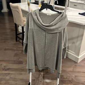 Very oversized cowl neck pullover